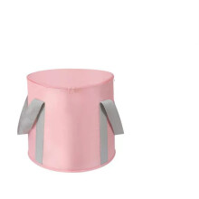 Foldable Foot Bath Basin with Durable Oxford Cloth for Travel Camping and Comfortable Soaks Pink