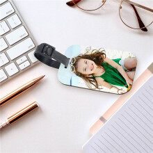 100PCS Sublimation Blank Luggage Tags White Blank Travel Bag Baggage Tags with Strap Double Sided Suitcase Label Tag