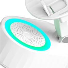 2X Supporto per Telefono 3 In 1 Supporto per Altoparlante Induttivo Girevole A 360 Pieghevole Sollevamento Ricarica Porta Bianca