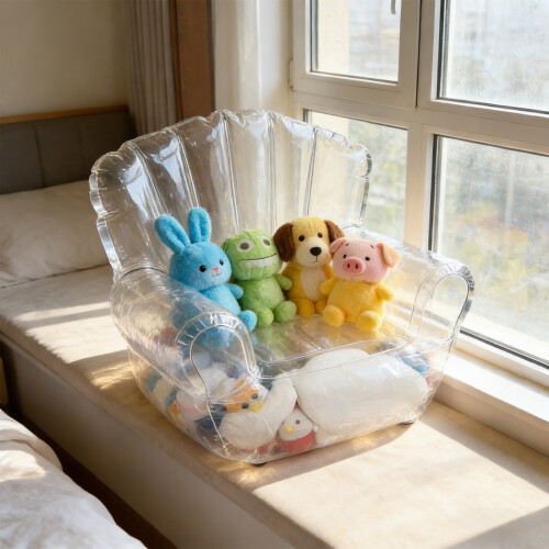 Transparent Toy Storage Sofa Modern Design Safe PVC Component 1