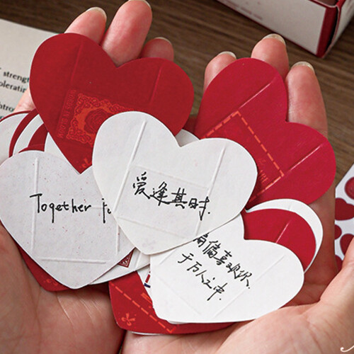 52Pcs Tiny Heart Shape Envelope For-Thrilling at the rig 2
