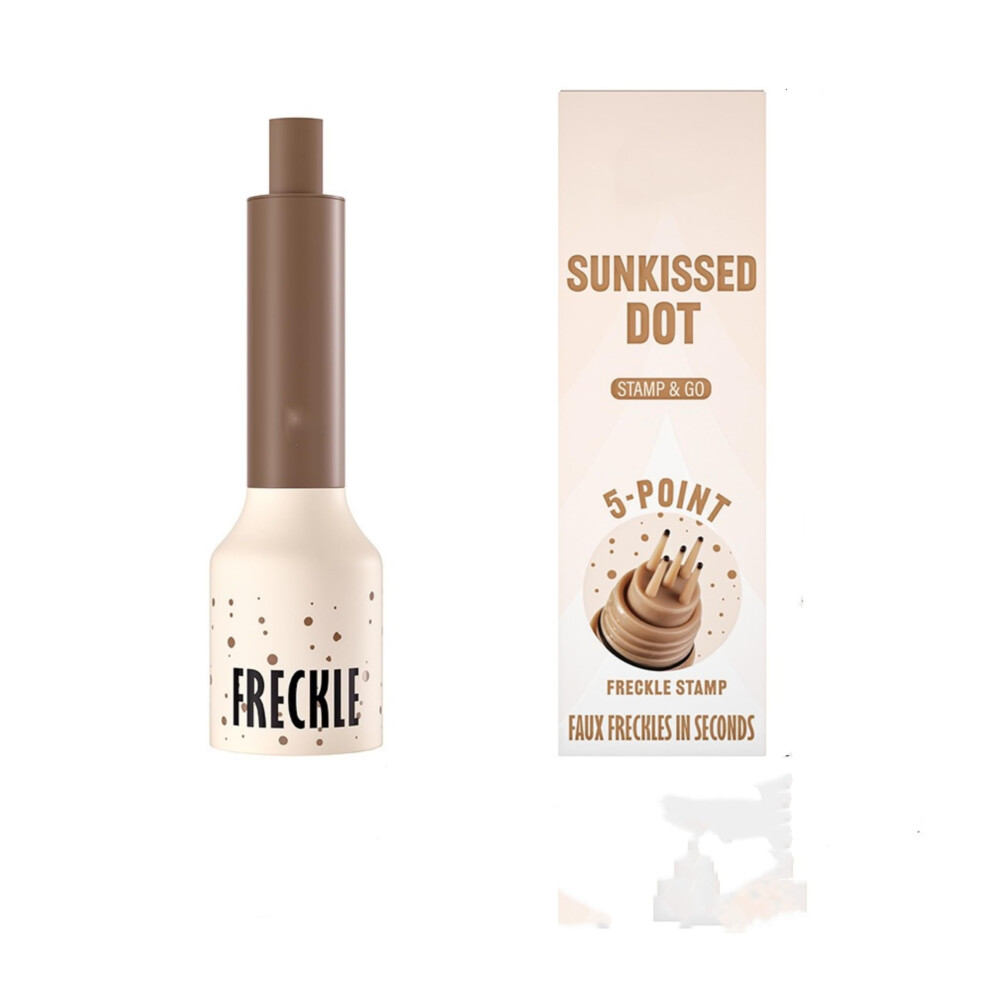 Freckle Pen and Stamp Waterproof Longlasting Natural Sunkissed Makeup 4 Colors Caramel Shade