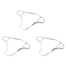 3X DecoraçãO de Moldura de BotãO para Volante de Carro GuarniçãO de Adesivos para Classe C W205 e Classe W213 GLC X253