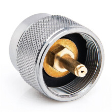 4X Camping Stove Adapter 1LB Propane Small Tank Input and A Lindal Valve EN417 Output Cylinder LPG Canister Convert
