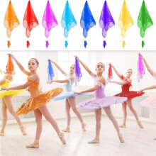 144 Pcs Juggling Scarves for Kids Dance Scarves for Music Class Rhythm Scarves Silks for Children Movement