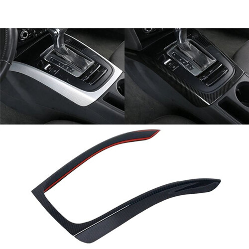 Auto Console Gear Frame Interior Decoration Accessories for  09-16 A4L/A5 S4 S5 Car Modification Silver 1
