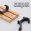 2X Coat Rack Wall Mount Coat Hooks - Wooden Black Coat Rack with 4 Hooks Wall Hooks 5