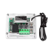 2X W1209 Digital Thermostat Control Board RED Digital 12V, -50 to 100, Waterproof Sensor Plate with Case