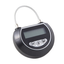 3X Electronic Lock Timer Lock Container Multi Function Lock Bin for Toys Black