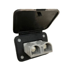 2X 120A for Anderson Plug Flush Mount Bracket Panel Bracket with Cover for Caravan 2 Stitches Automobile Ships Parts