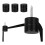 6 Pack Ceiling Hooks for Ceiling Hanging Lights, Pendant Light Hook for Ceiling Lamp, Ceiling Hooks, DIY Lamp Black 3