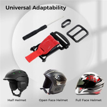 2X Kit de Remplacement de Boucle à Dégagement Rapide pour Casque, Casques à Cliquet pour Mentonnière Jusqu'à 1 Pouce, Casques de Moto Rouge