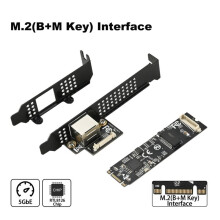 2X Carte Réseau M.2 à 5G Puce Realtek RTL8126 PXE Démarrage Sans Disque Carte Réseau de Jeu E-Sports Carte Contrôleur Filaire RJ45 LAN