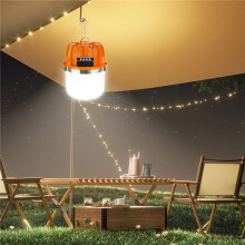2X USB Rechargeable LED Camping Lights Outdoor Camping BBQ Tents Hanging Lantern Emergency Power Bank
