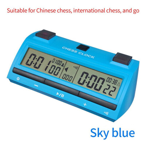 2X Professional Chess Digital Timer Chess Clock Count  Down Board Game Stopwatch Bonus Competition Hour Meter 2