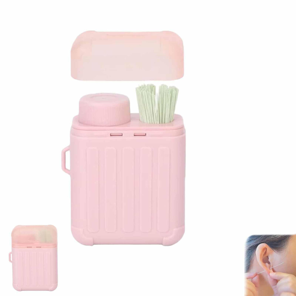 Ear Piercing Cleaning Kit with 240pcs Disposable Earring Hole Cleaner Floss and 10ml Solution