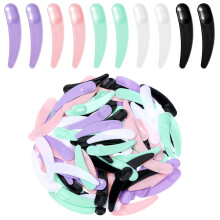 100pcs Mini Makeup Spatulas for Hygienic Cream Application, Multicolor Cosmetic Spatula Set