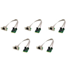 5X M.2 A+E Adaptador Ethernet 2.5G 2.5G/1G/100M Multi-Gigabit M.2 Placa de Rede 8125B COM