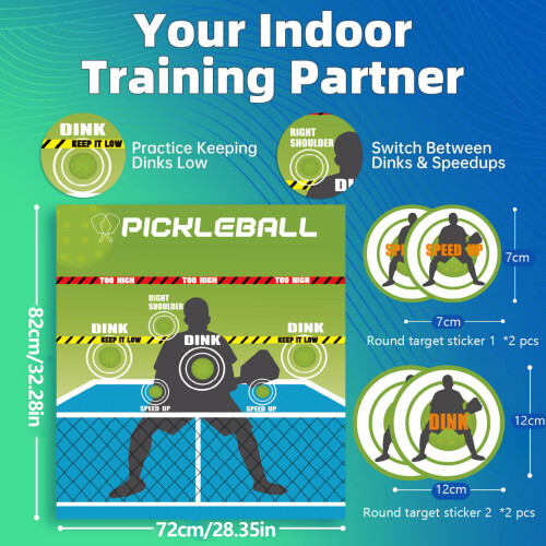 Large Area Pickleballs Training Pad Easy To Clean for Various 2