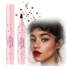 Freckle Pen Dark Brown Waterproof Long Lasting Fake Freckle Makeup with Natural Realistic Effect and Quick Dry Formula