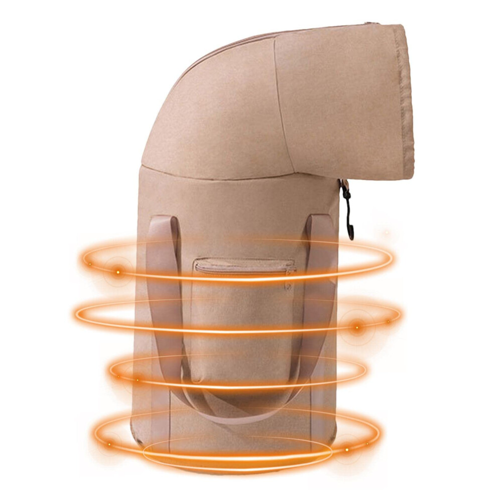 Collapsible Foot Soak Basin with HeatRetaining Knee Pad, Foldable Foot Spa for Travel and Camping