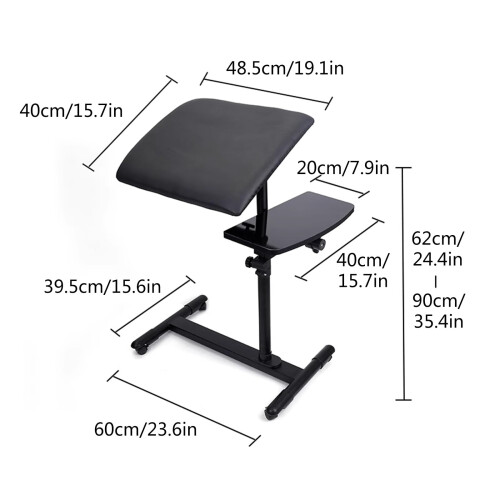Tattoo Armrest Stand with 360 Rotation, Adjustable Height, Oversized PU Pad for Studio Use 1