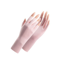 UV Nail Gloves Fingerless Ice Silk UV Protection for Gel Manicure and Nail Art