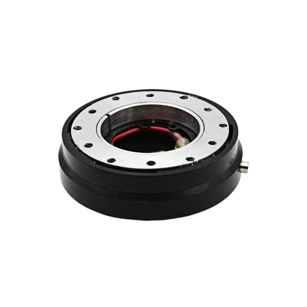 Universal 6ÂBolt Quick Release Steering Wheel Hub Adapter Thin Snap Off Boss Kit Black 9330225048015