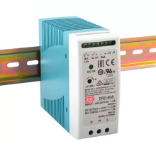 DIN Rail Power Supply 60W Dual Output with UPS Backup Function Efficiency DRC60B