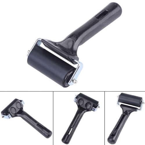 Rubber Brayer Roller for Printmaking and Crafts, Durable Rubber Construction with Ergonomic Grip Handle 1