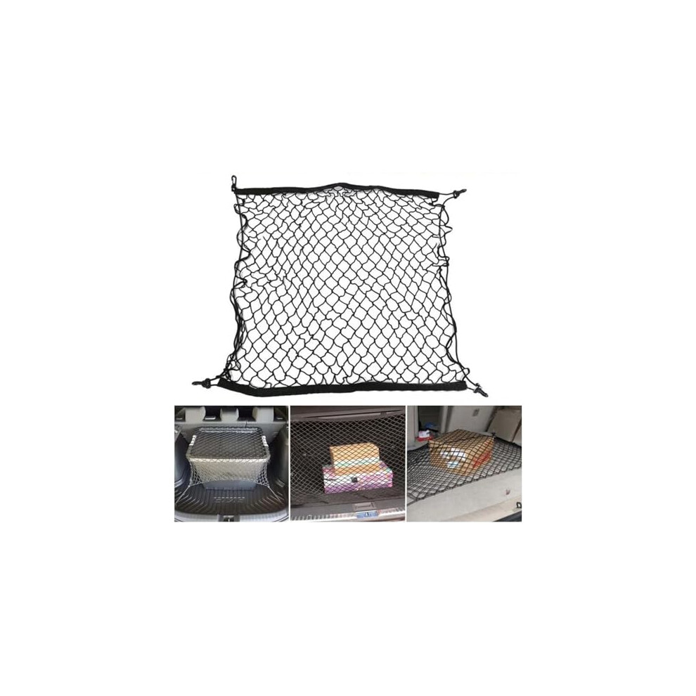 Car Trunk Cargo Net For Zeekr 001 20212024, Nylon Mesh Elastic Storage Organizer With Hooks 9330225075837