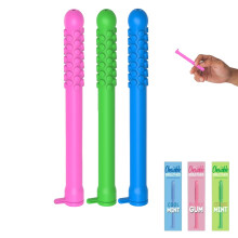 3PCS Chewable Breather Sticks with Natural Essential Oils, Fresh Breath and Quit Smoking Aid, Lemon Mint Strawberry