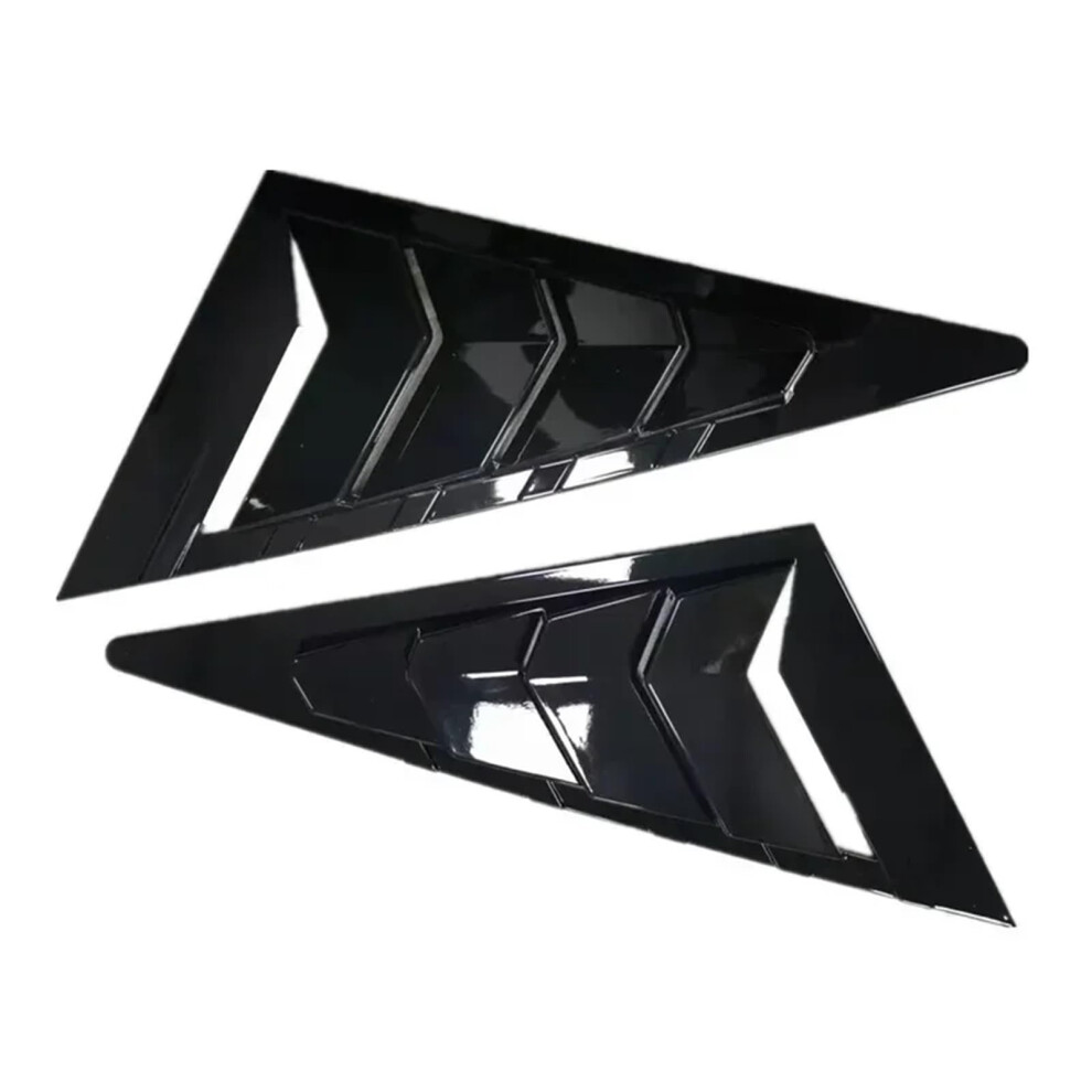 Carbon Fiber Gloss Side Window Louvers For Honda Civic Sedan 20062010 Sporty Airflow Design Black 9073542744863