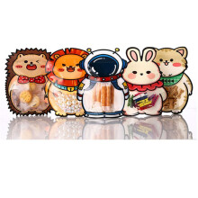 50 Sacchetti di Caramelle Astronauta per Sacchetti Regalo per Bambini Astronauta Coniglio Gatto Leone Riccio Snack Sacchetto di Biscotti Festa di