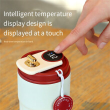 Bottiglia Termica Intelligente da 450 Ml Tazza da Caffè Digitale A Temperatura LED Tazza Termica In Acciaio Inossidabile Bicchiere Boccette