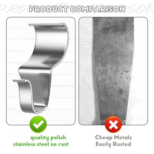 Stainless Steel Vinyl Board Wall Seam Invisible Wall Panel Hook Punch-Free Hook 2