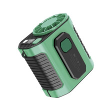 Op de Taille Gemonteerde Ventilator Koeling voor Hoge Temperaturen Werkruimte Buiten Lasplaats Draagbare op de Taille Gemonteerde Ventilator Groen