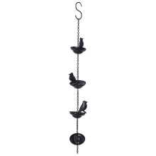 Mobile Birds Cups Rain Chain for Outside, Rain Chains for Gutters Downspouts Rain Chain for Home,9x7x60cm