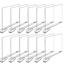 12 Stück Regalteiler Zur Schrankorganisation, Regalteiler für Holzregale, Regal-Organizer für Schrankschlafzimmer