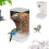 Automatic Transparent Bird Feeder, No Mess Automatic Bird Feeder Transparent Food Container Cage Drinker 5