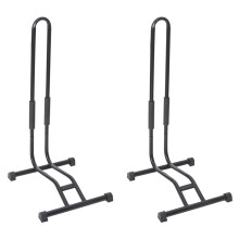 2X Bike Stand Bicycle Floor Parking Rack Storage Stand with Sponge Pad Black Bike Holder Bicycle Accessories