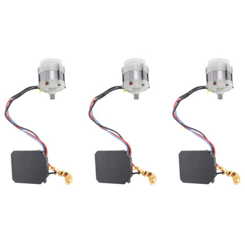3X Motor de  Serra Elétrica, Motor Sem Escova, Serra Elétrica de Lítio, 21 V, 14 Dentes, Motor Tipo 550 para  Serra de 4 Polegadas/6