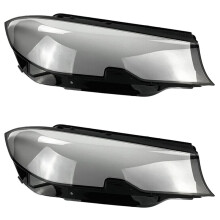 2X Couvercle de Lentille de Phare de Voiture Côté Droit RH Couvercle en Verre de Coque de Lampe Frontale pour G20 G21 3 SERIES 2019 2020 2021