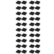 75mm x 75mm Plastic Square Caps Tube Pipe Inserts End Blanking 40 Pcs