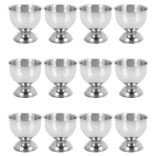 Egg Cup,Egg Tray Stainless Steel Soft Boiled Egg Cups Holder Stand Dishwasher Safe (12 Packs)