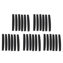 30X Black 6-String Guitar Top Nut 42mm X 3mm