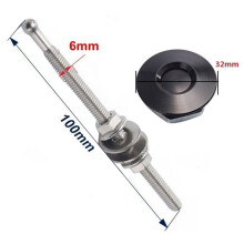 10X Quick Release License Plate Lock Clip 1.25 Inch Diameter Aluminum Alloy Car Hood Pins Lock Clip Kit(Black)