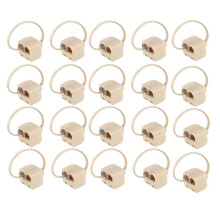 20X Rj11 6P4C Adattatore Jack Splitter per Presa Telefonica A 2 Vie Beige