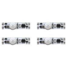 4X 5-24V 12V PIR-Omkopplarmodul för Rörelsesensor Mänsklig Rörelsesensordetektor Styrenhetsbrytarmodul