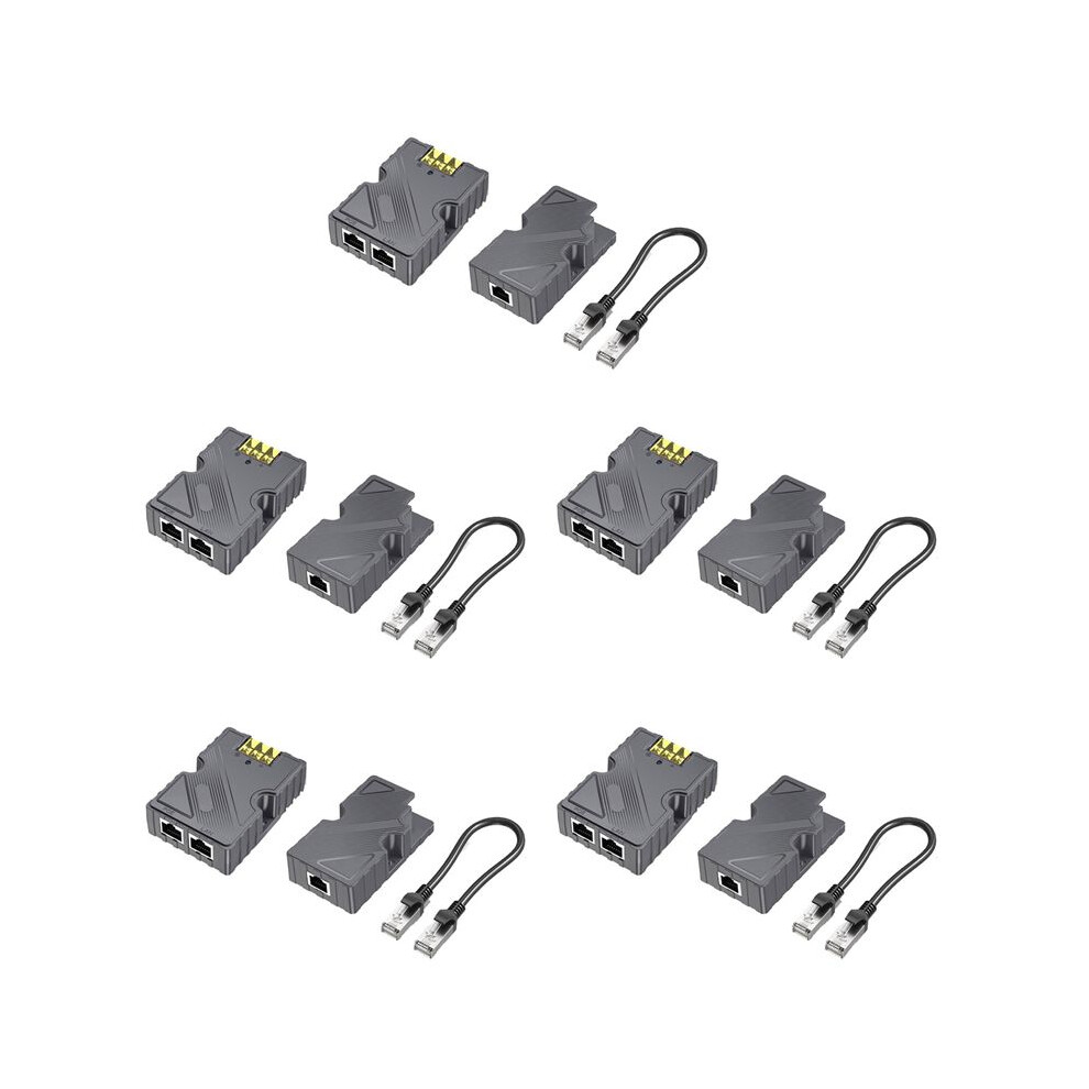 5X For Starlink Dishy Cable Adapter To Rj45 And 150W Gige Passive Poe Injector For Starlink V2 To Poe Injector 4713204657319